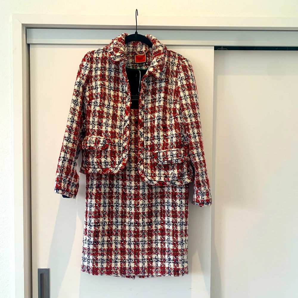 J. Crew Tweed Skirt Suit Sz 4 Perfect Condition